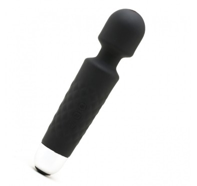 Iwand black rechargeable silicone bodywand massager